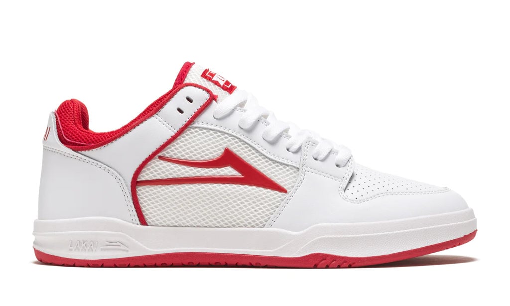 LAKAI MENS TELFORD LOW SU23 RED/WHITE
