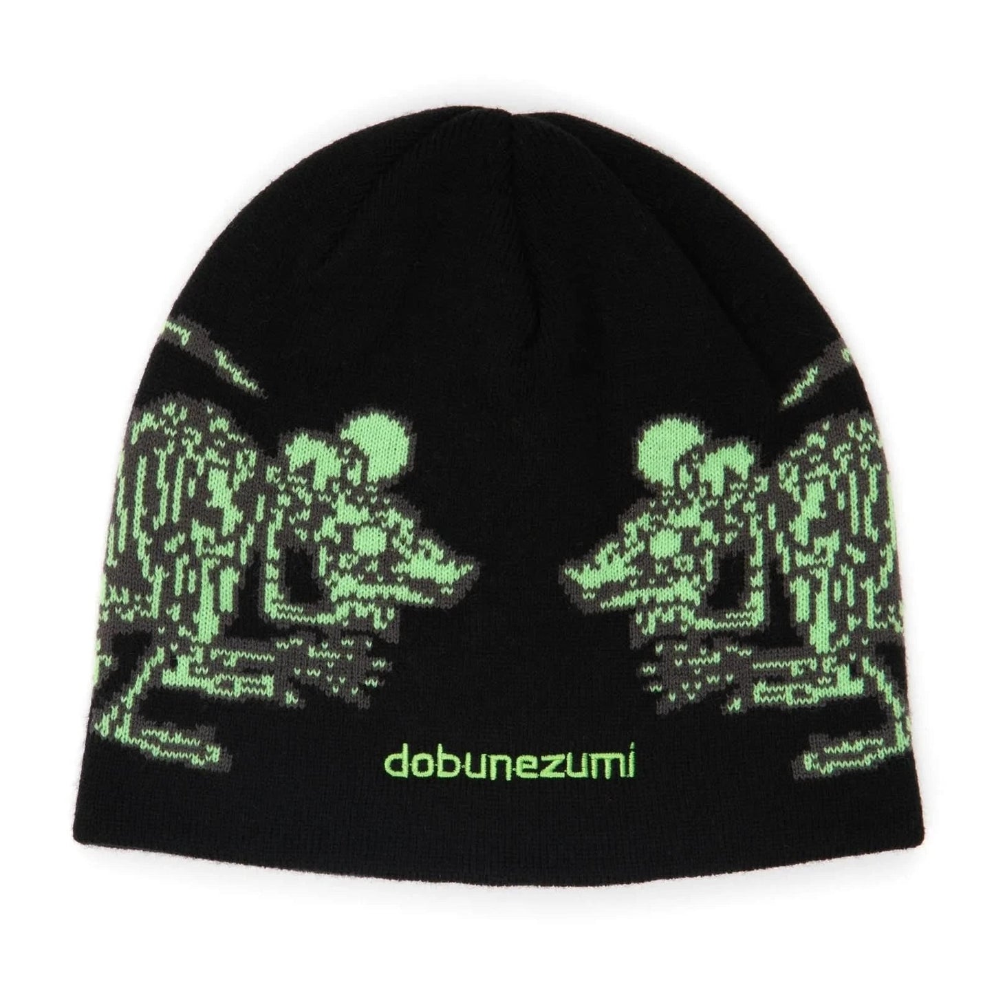 2026 CORDUROY DOBUNEZUMI SKULLY BEANIE BLACK
