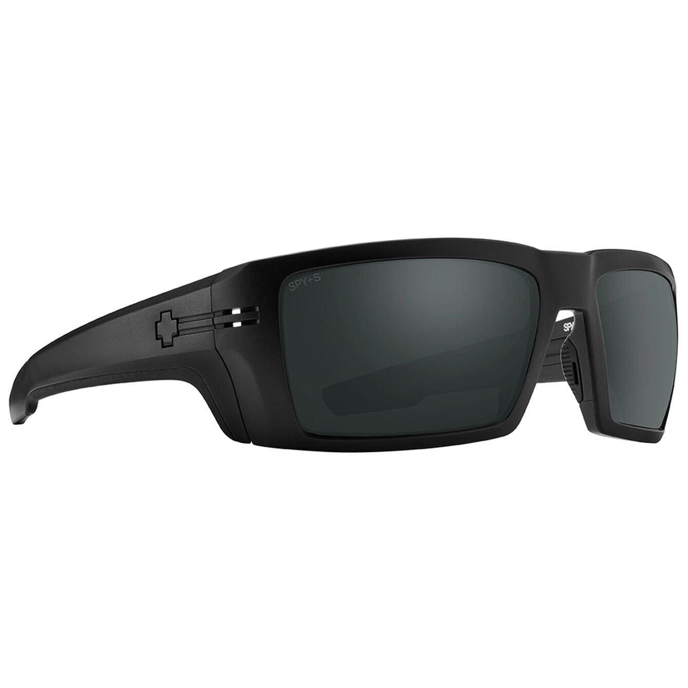 SPY REBAR ANSI MATTE BLACK SUNGLASSES w/HAPPY BOOST PLR BLK MRR