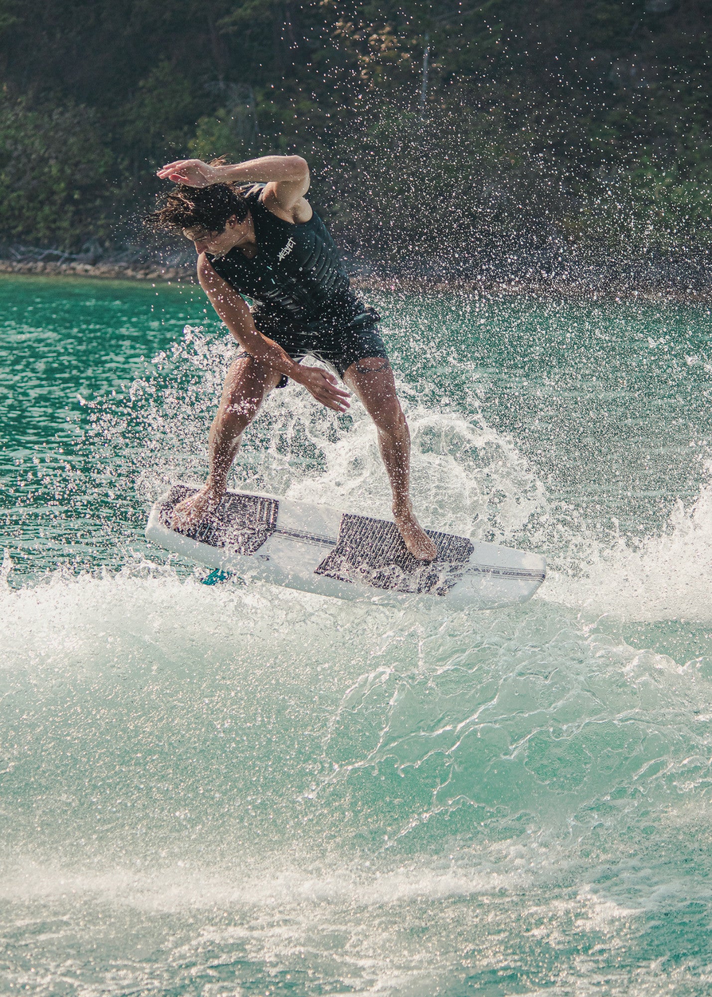 2025 KANUK BURNSY PRO WAKE SURF BOARD - TEAL