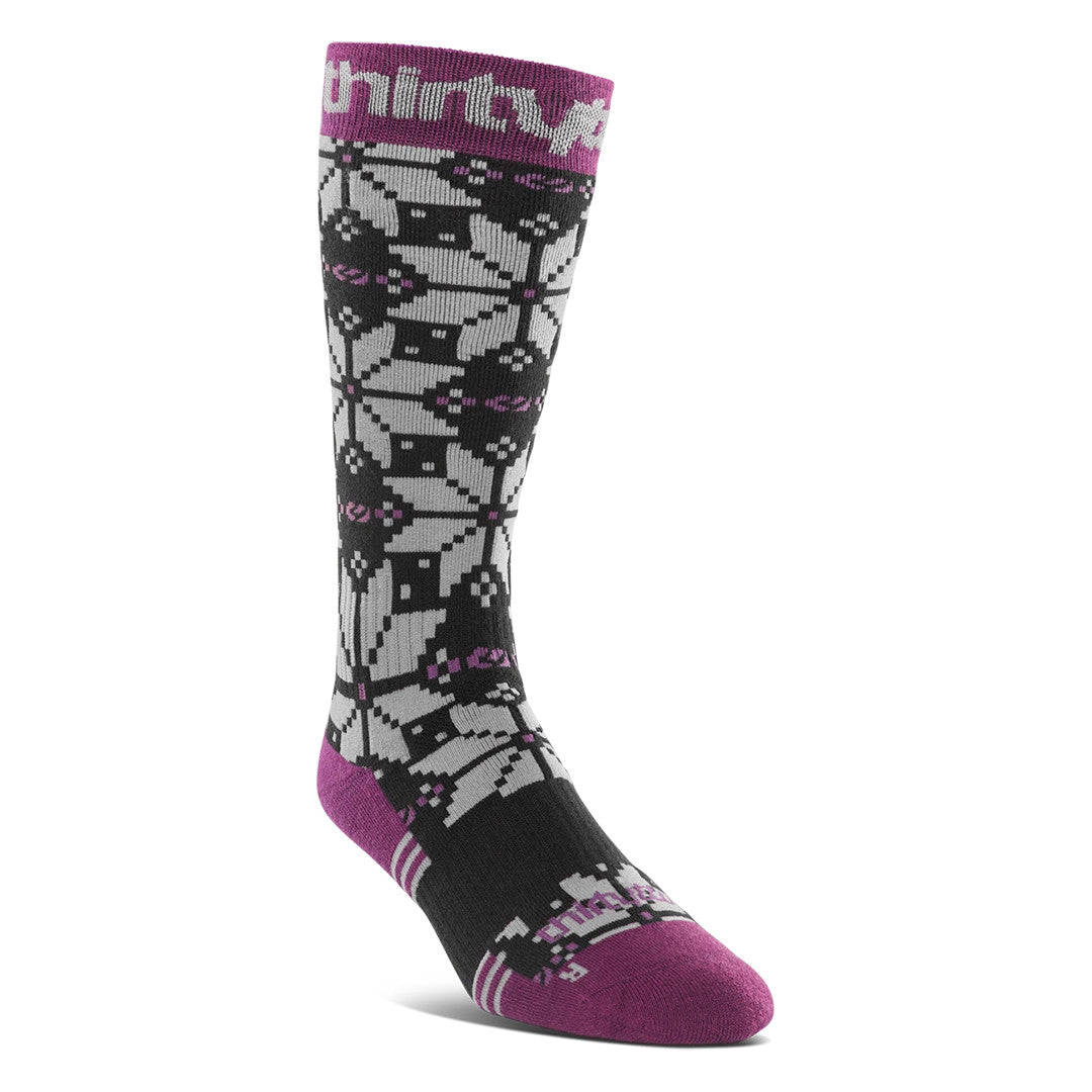 2026 THIRTYTWO WMNS DOUBLE SOCK PURPLE