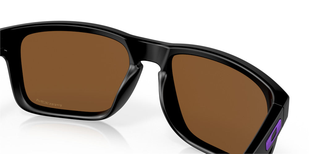 OAKLEY HOLBROOK MATTE BLK SUNGLASSES w/ PRIZM VIOLET LENS