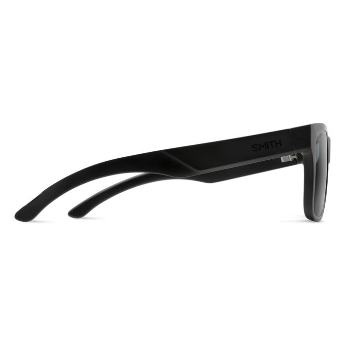SMITH LOWDOWN 2 CORE MATTE BLK SUNGLASSES w/ PLR GRY