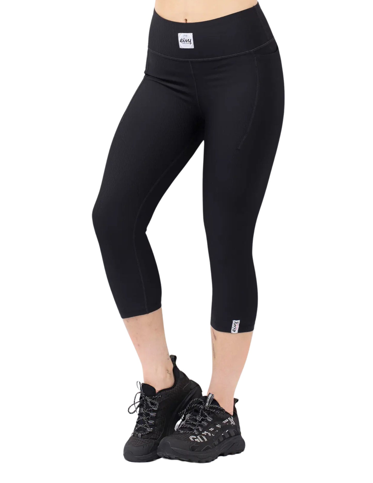 2025 EIVY WMNS POCKET RIB 3/4 TIGHTS BLACK