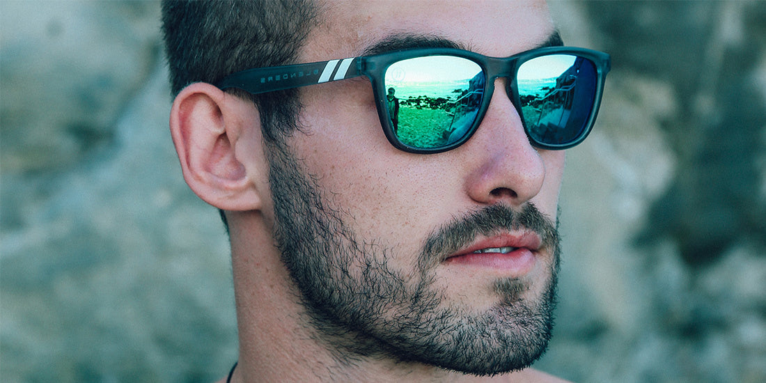 BLENDERS L SERIES GREY GOOSE GREY SUNGLASSES w/ GRN PLR LENS