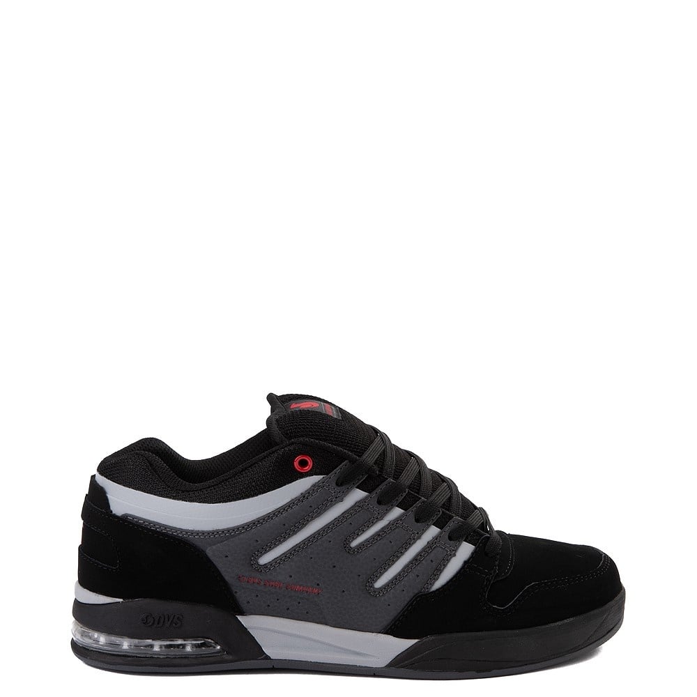 DVS MENS TYCHO 125 SHOE HO21 BLACK CHARCOAL RED NUBUCK