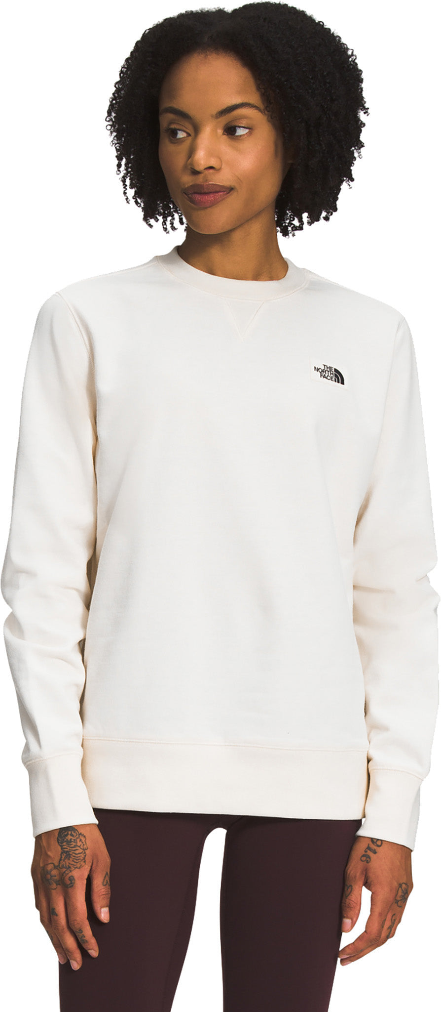 2024 TNF WMNS HERITAGE PATCH CREW GRDWHT