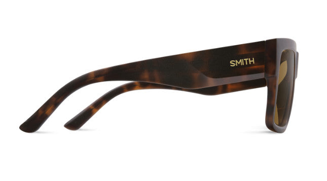 SMITH LINEUP MATTE TORT SUNGLASSES w/ CP PLR BROWN