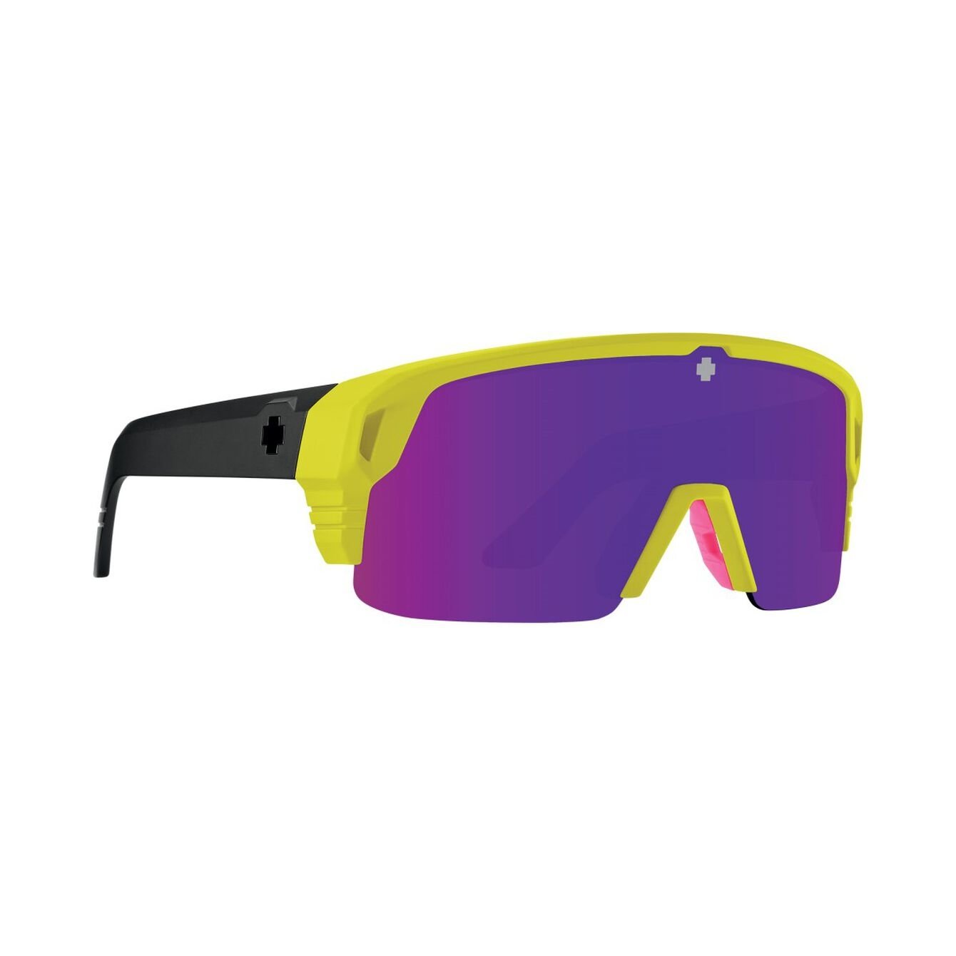 SPY MONOLITH 5050 MATTE NEON YLW w/ HAPPY BRNZ PURPLE SPEC MRR