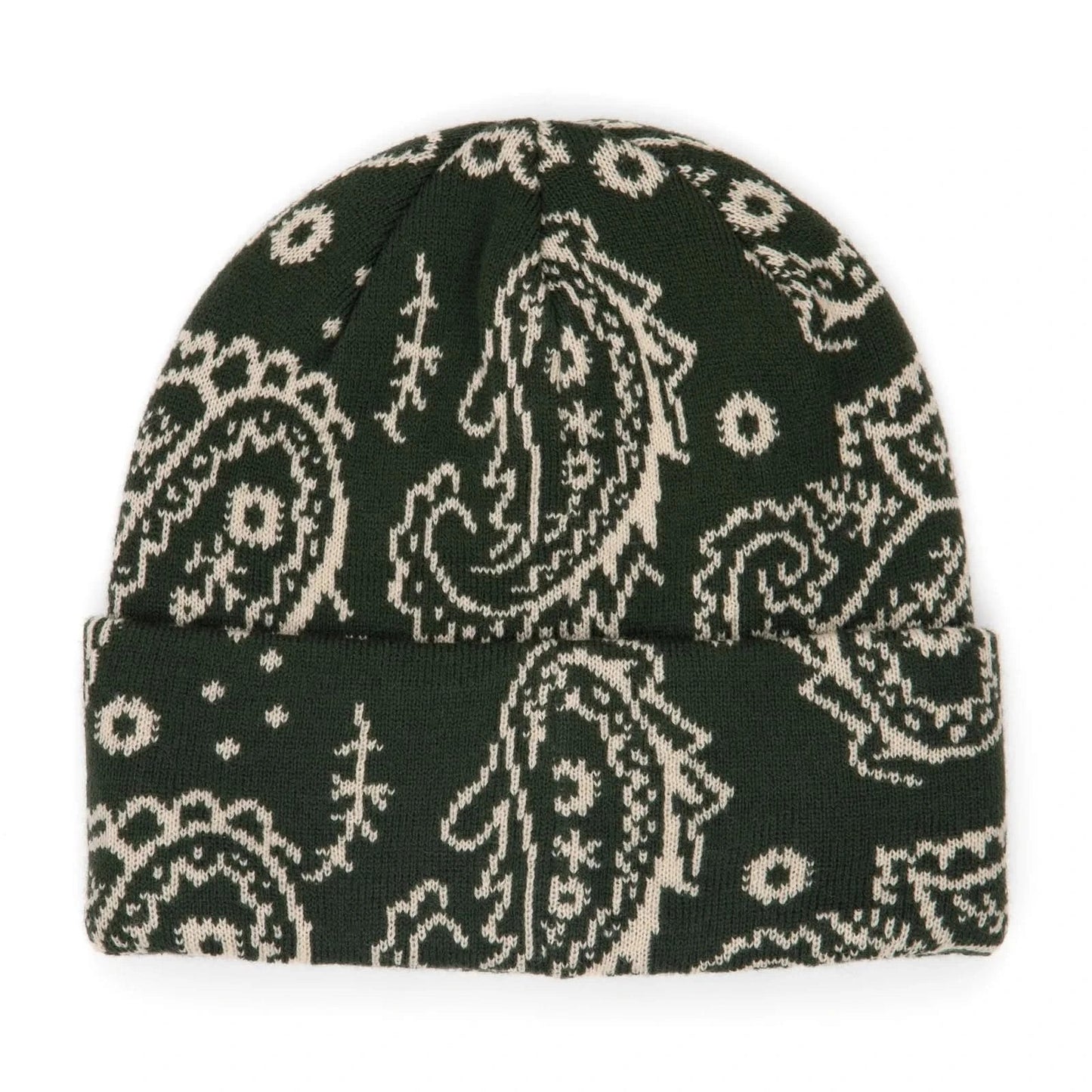 2026 CORDUROY PAISLEY BEANIE GREEN