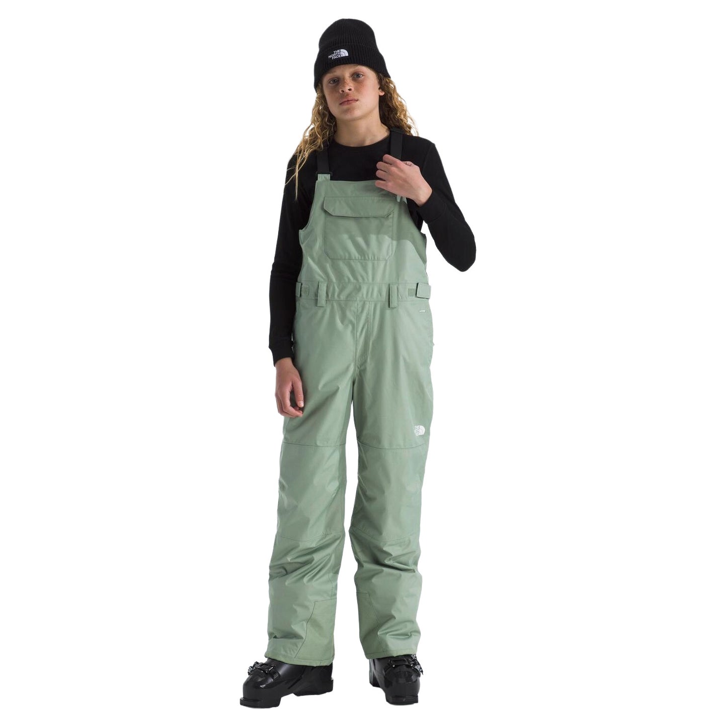 2026 TNF TEEN FREEDOM INSULATED BIB PANT SLATE MOSS