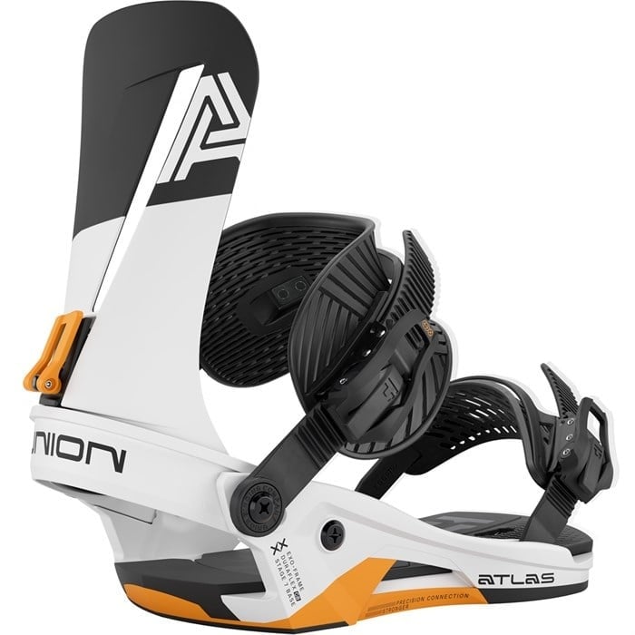 2026 UNION ATLAS SNOWBOARD BINDINGS WHITE/ORANGE