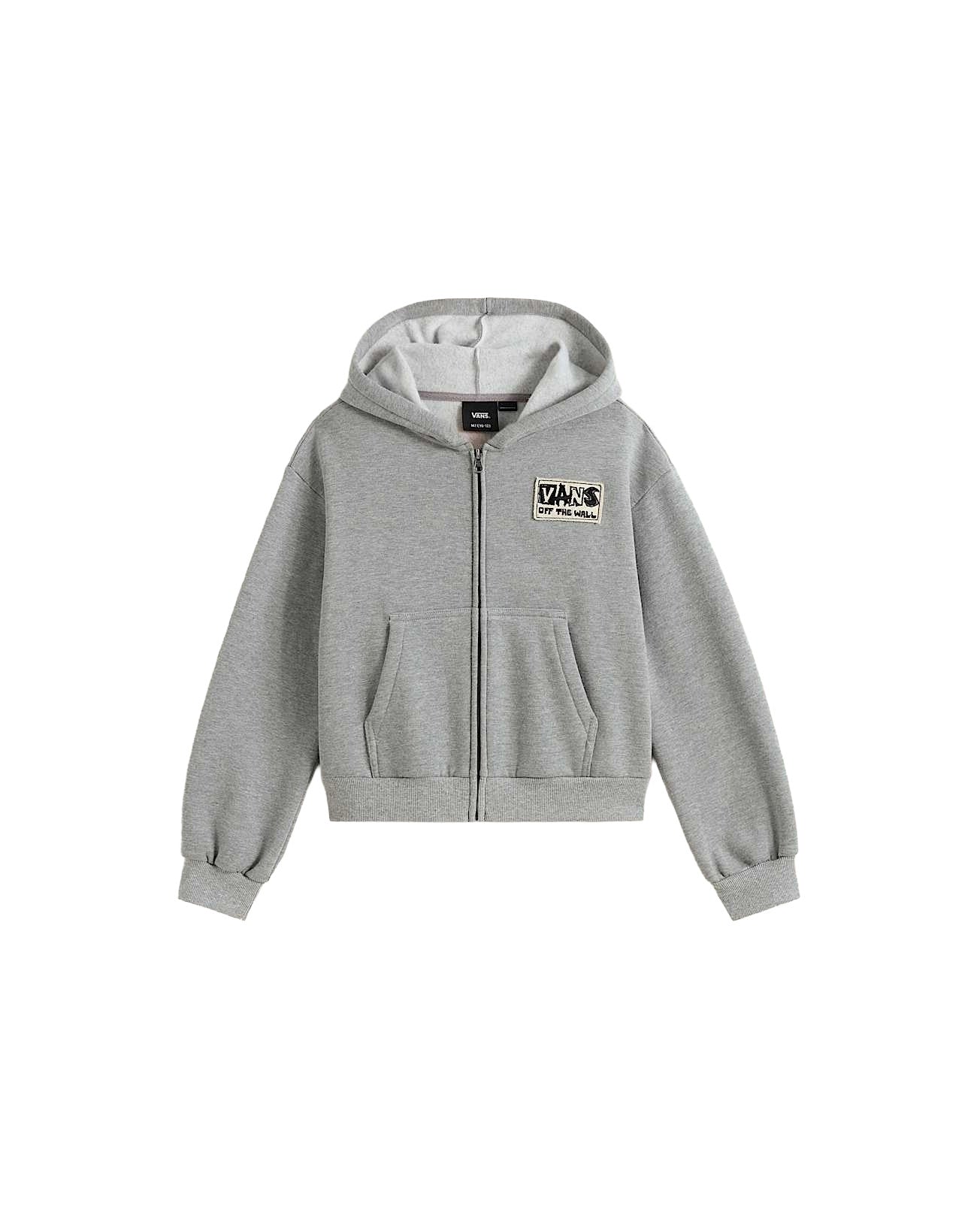 VANS BOYS VAN-ARCHY LABEL ZIP HOODY FA25 (02F) CEMENT
