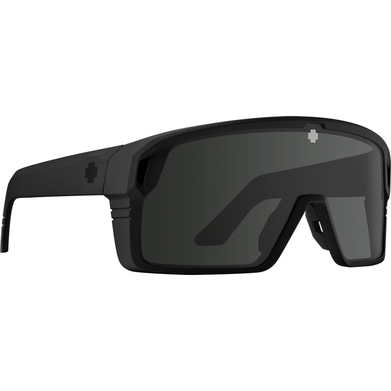 SPY MONOLITH MATTE BLACK SUNGLASSES w/ HAPPY GRY GRN PLR BLK SPEC MRR