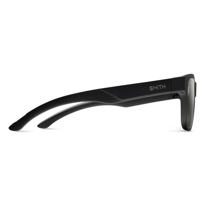 SMITH LOWDOWN SLIM 2 MATTE BLACK SUNGLASSES w/ CP PLR GRY GRN
