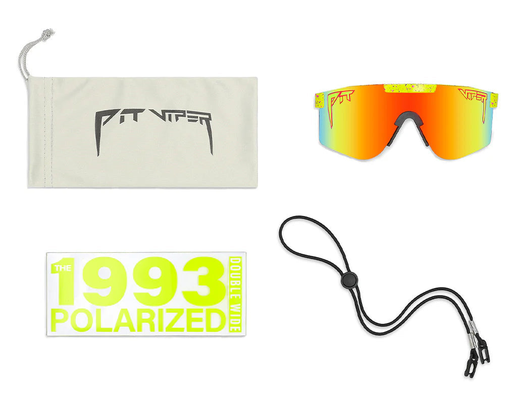 PLX PIT VIPER THE 1993 DOUBLE WIDE POLARIZED SUNGLASSES