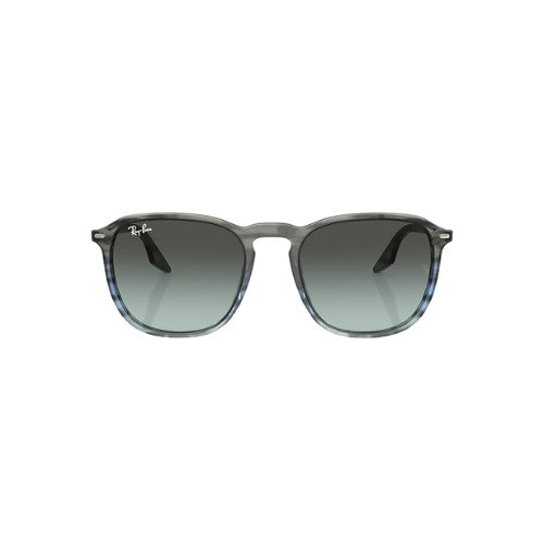 RAY-BAN RB2203 SUNGLASSES STRIPED GREY GRAD w/ BLUE VINT DEG BLACK