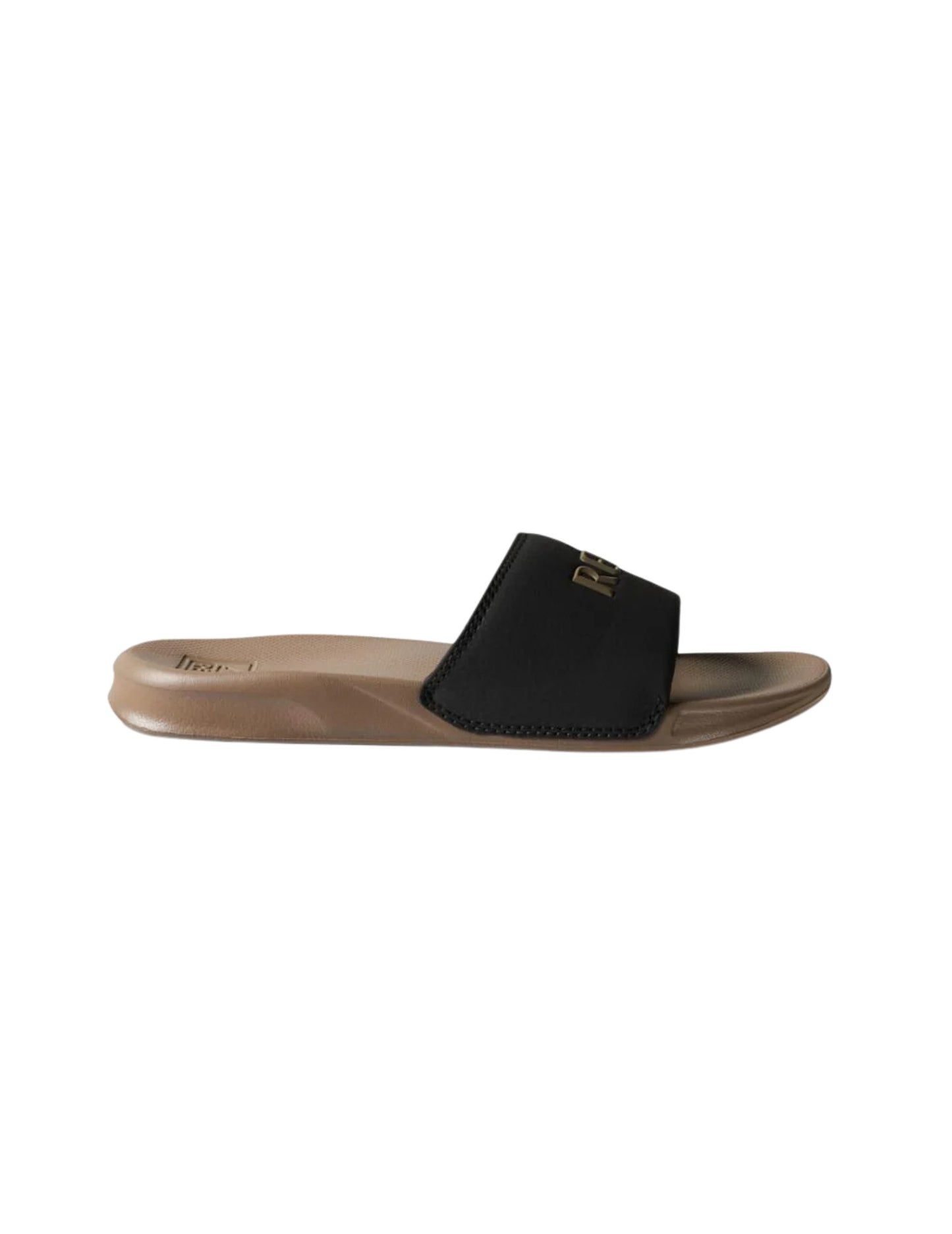 REEF MENS ONE SLIDE SANDALS SP25 BLACK/FOSSIL
