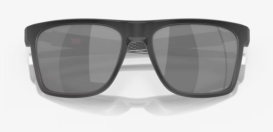 OAKLEY LEFFINGWELL MATTE BLK INK SUNGLASSES w/ PRIZM BLK PLR LENS