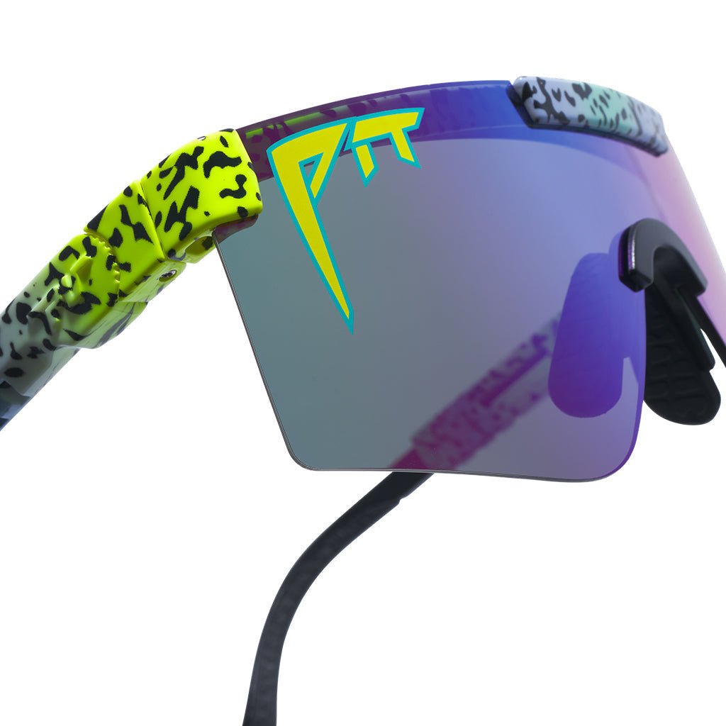 PIT VIPER THE ORIGINAL REC BEACH NARROW SUNGLASSES w/HDPV POLAR BLUE/PURPLE