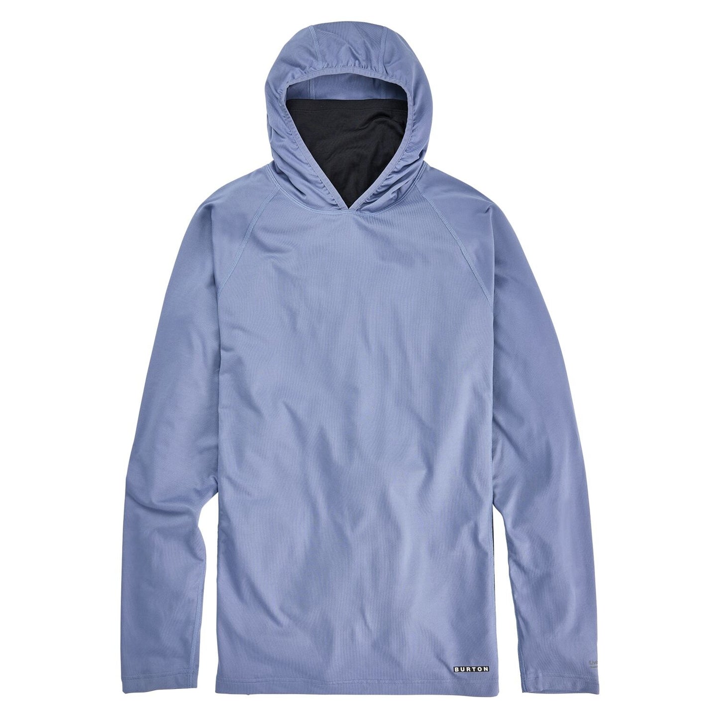 2024 BURTON MIDWEIGHT X BASE LAYER L-NECK HOODIE SLATE BLUE