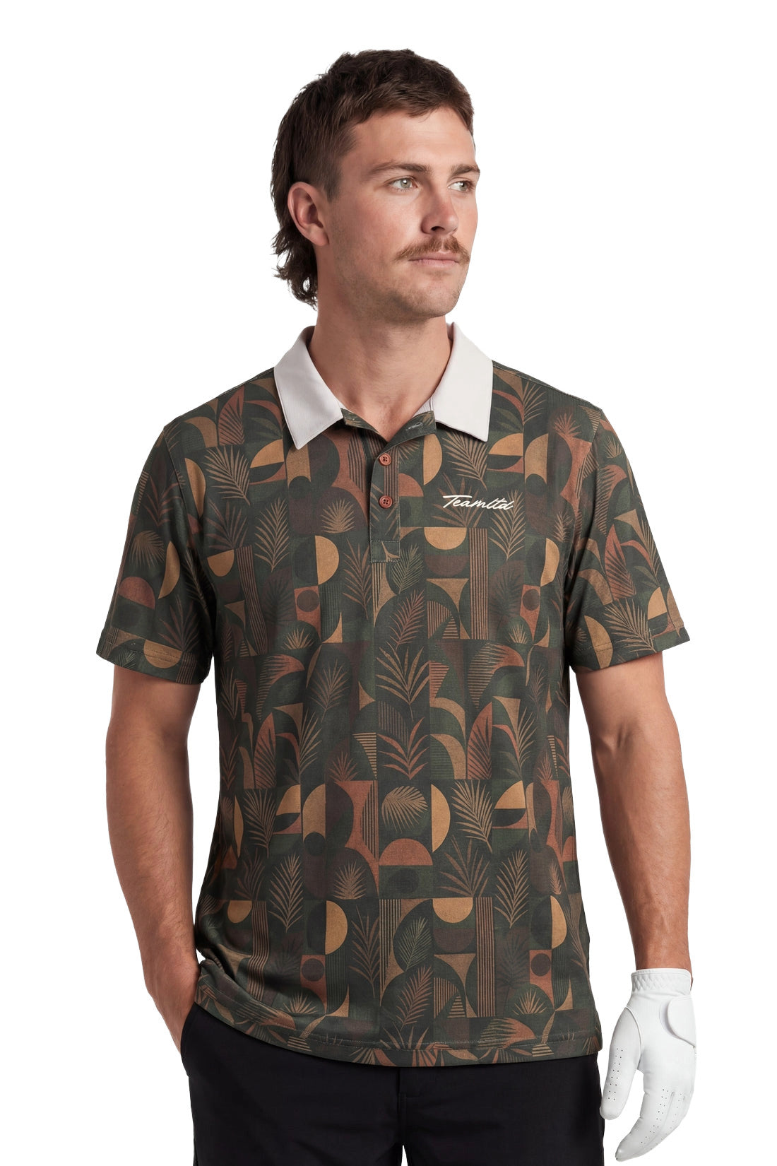 TEAMLTD MENS PAR-TEE SS POLO SP26 JUNGLE NOIR