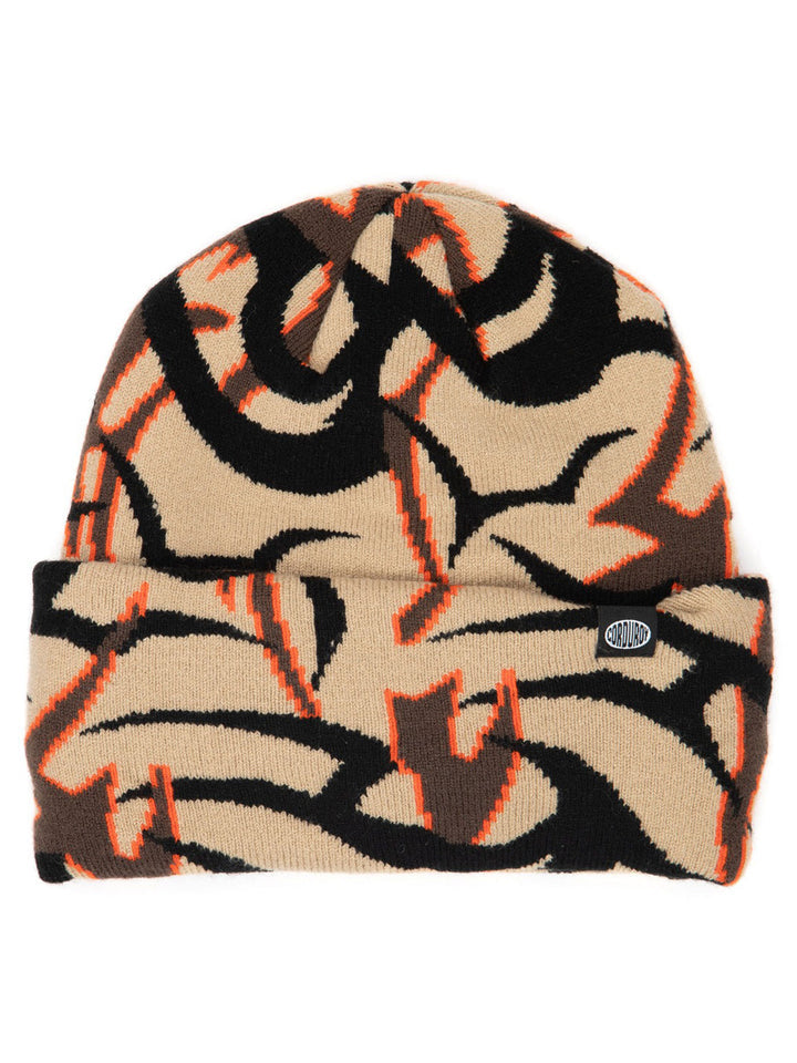 2026 CORDUROY TRIBAL CAMO BEANIE KHAKI
