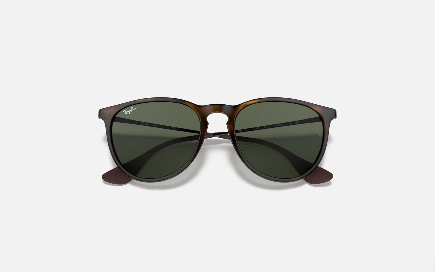 RAY-BAN ERIKA SUNGLASSES LT HAVANA w/ DK GREEN