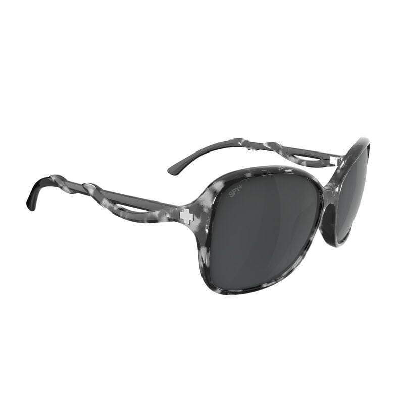 SPY FIONA MARBLE TORT BLACK SUNGLASSES w/ HAPPY GRAY
