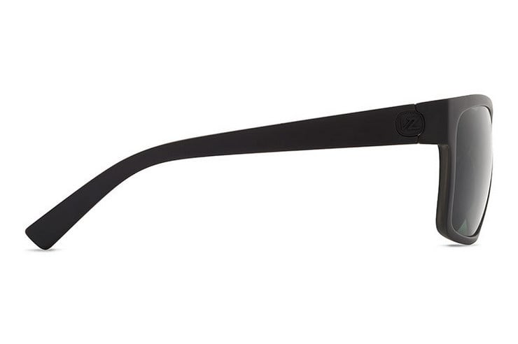 VONZIPPER DIPSTICK BLACK SATIN SUNGLASSES w/ GRY LENS