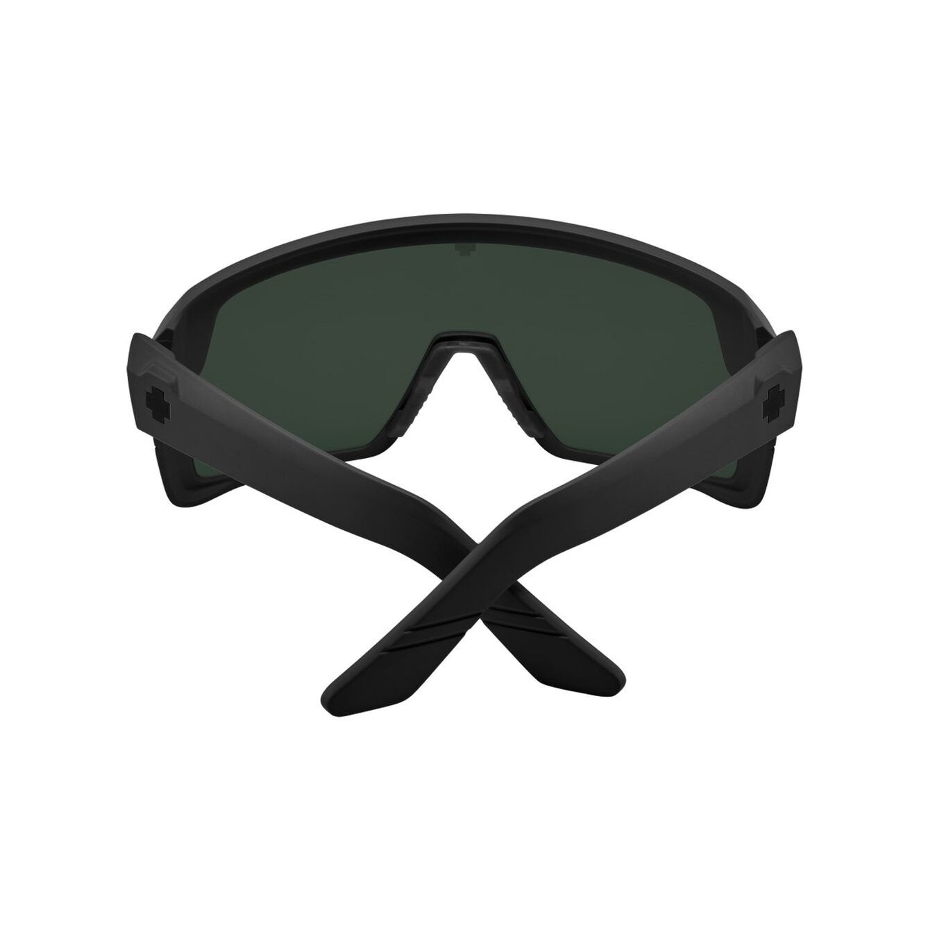 SPY MONOLITH MATTE BLACK SUNGLASSES w/ HAPPY GRY GRN BLK SPEC MRR
