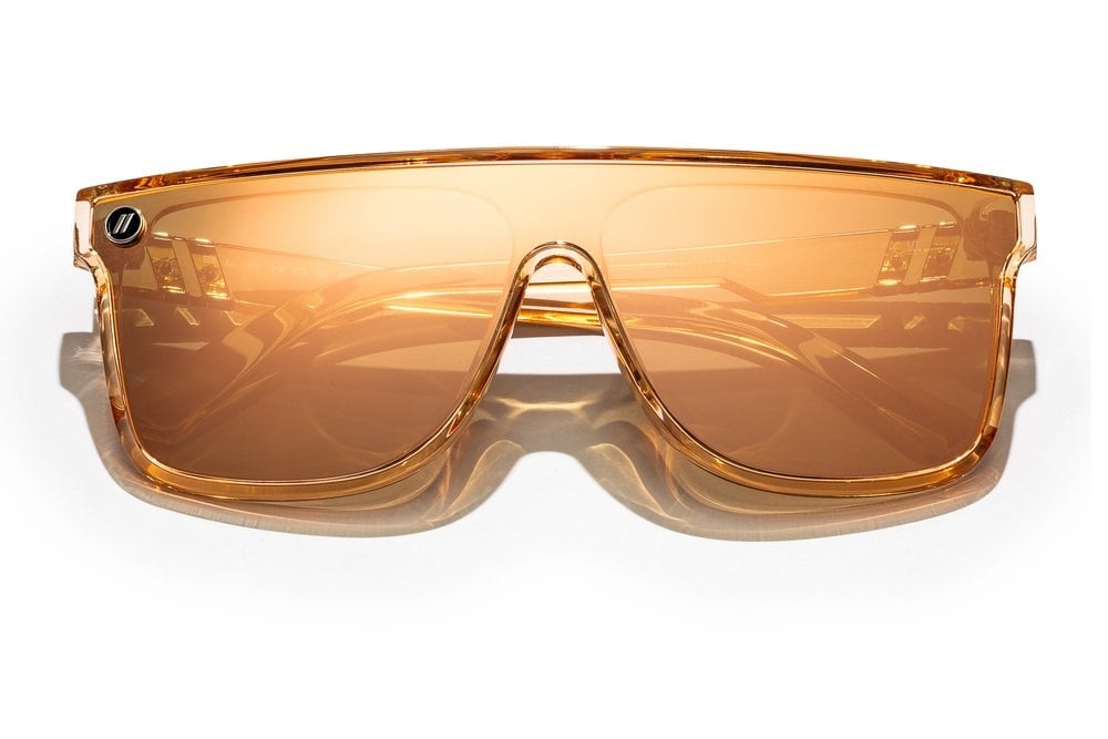 BLENDERS SCI FI CITRUS BLAST SUNGLASSES TAN w/ PINK PLR LENS