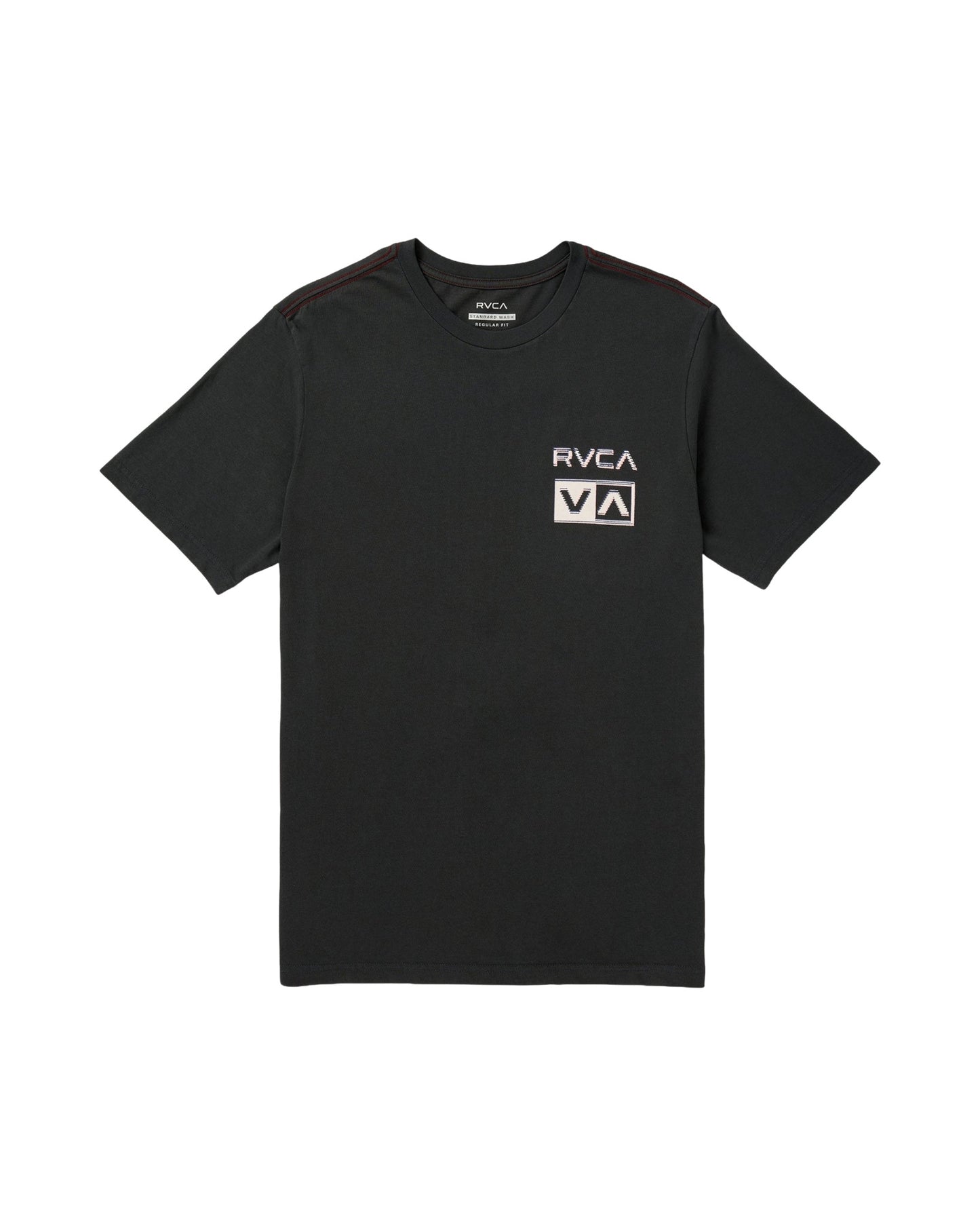 RVCA MENS GLITCH SS TEE SP26 BLACK