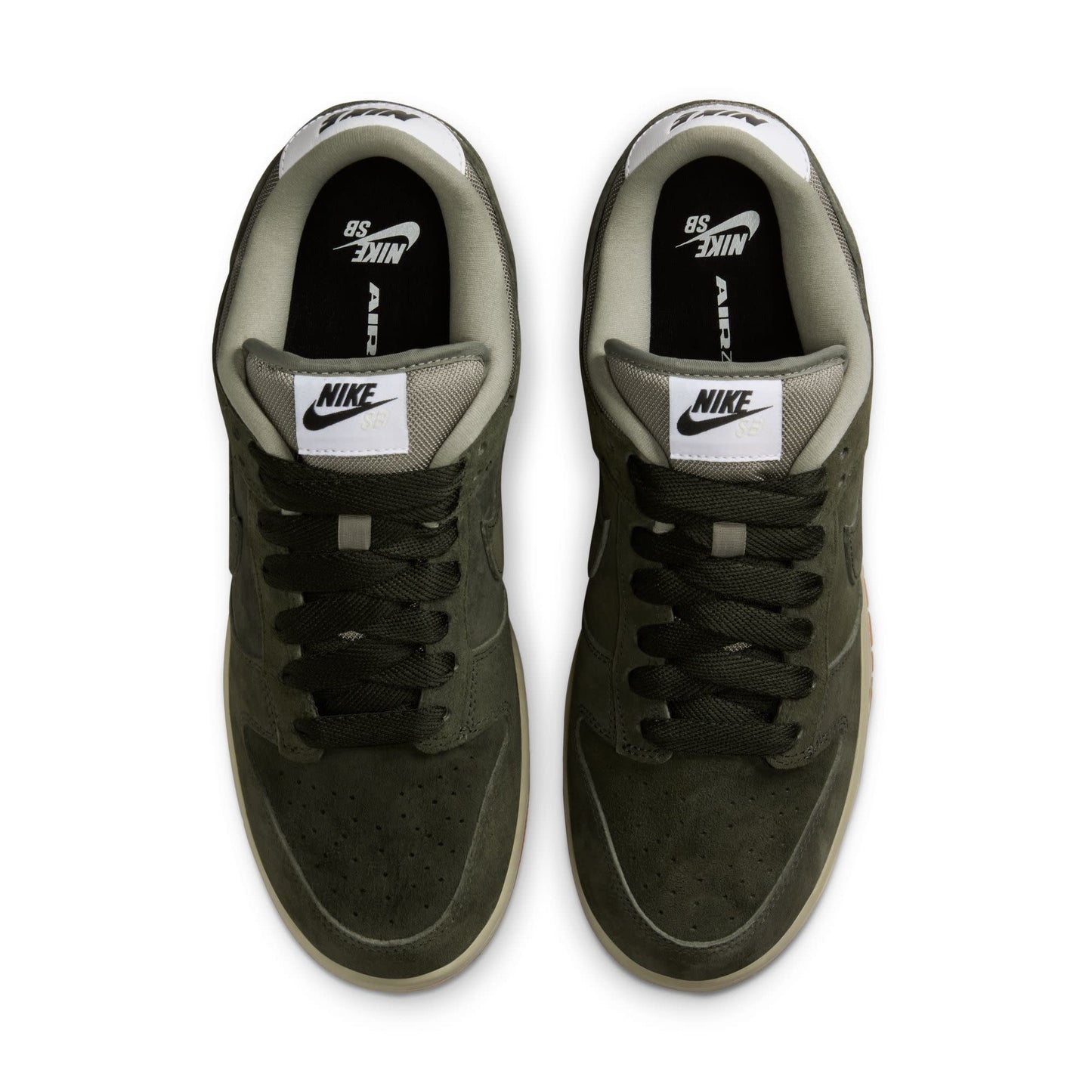 NIKE SB MENS DUNK LOW PRO B SHOES FA25 (301) SEQUOIA/SEQUOIA-LIGHT ARMY-WHITE