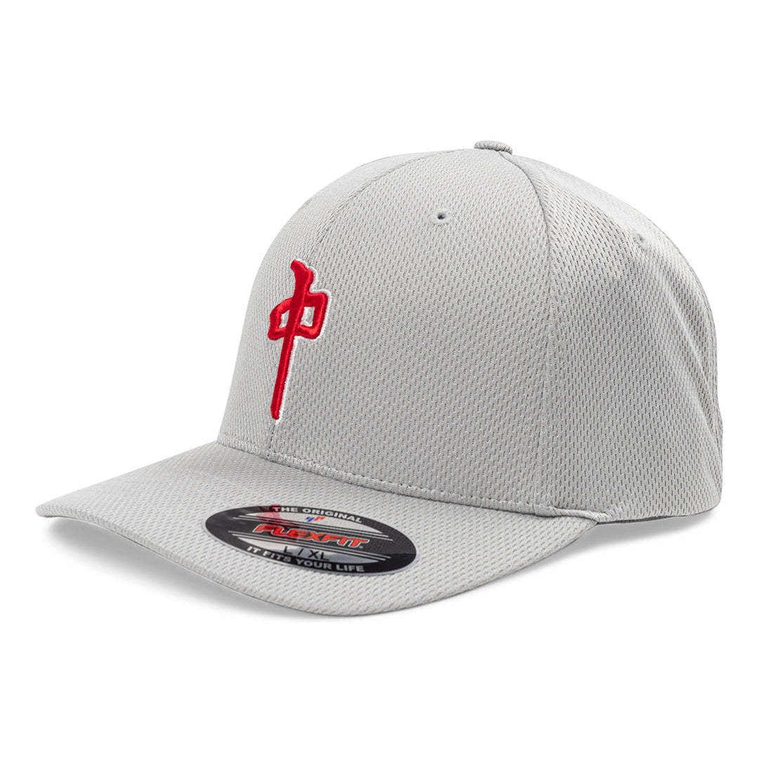 RDS MENS OG PUFFY MOCK MESH FLEXFIT HAT HO25 GRY/RED