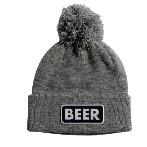 2024 COAL VICE POM BEANIE HEATHER GREY (BEER)