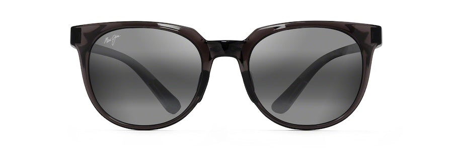 MAUI JIM WAILUA TRANS GRY SUNGLASSES w/ GRY PLR LENS