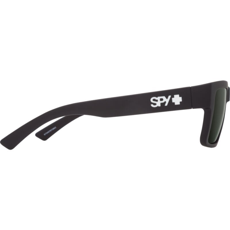 SPY MONTANA SOFT MATTE BLACK SUNGLASSES w/HD PLUS GRY GRN