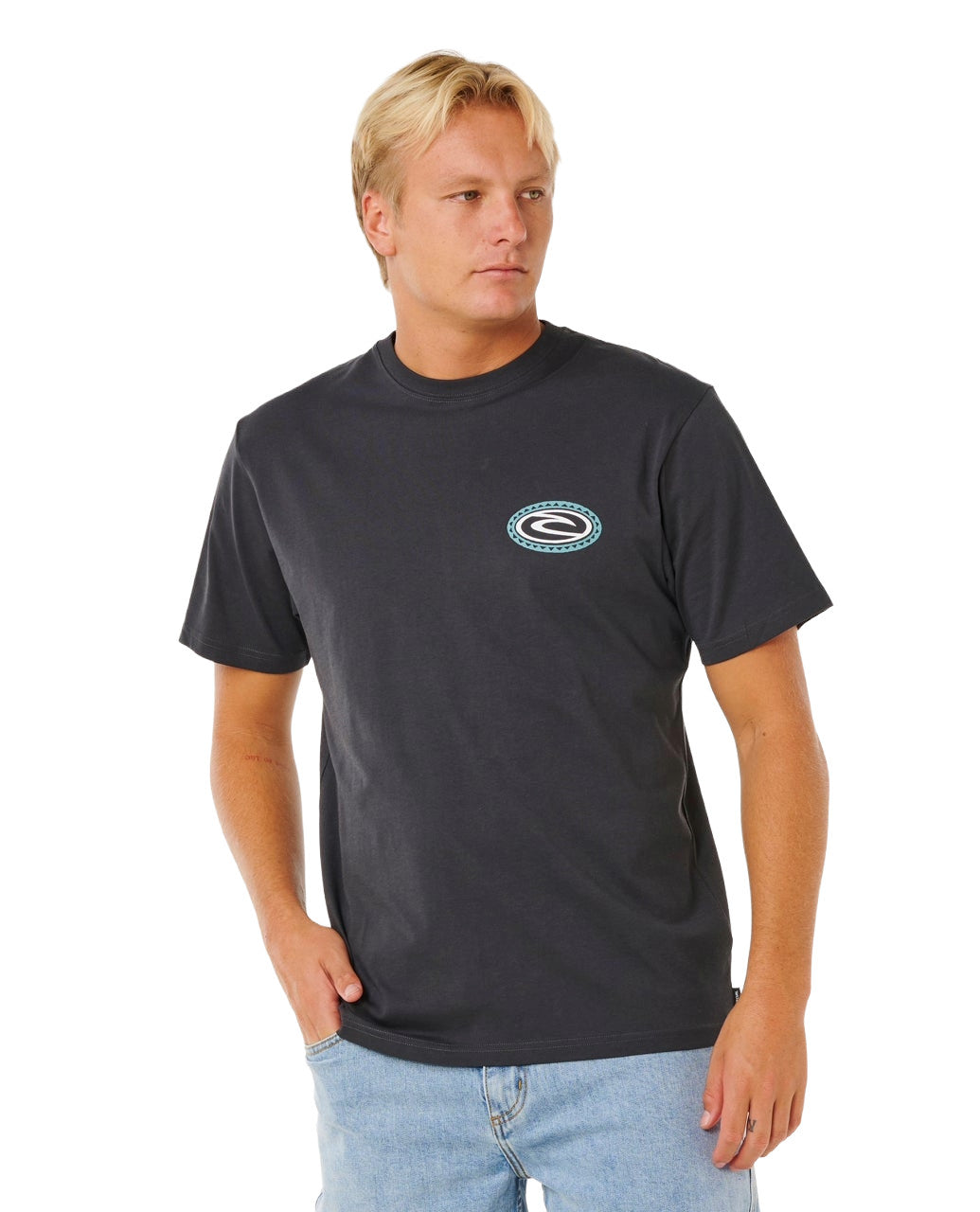 RIP CURL MENS TRAD SS TEE SP26 (8264) WASHED BLACK
