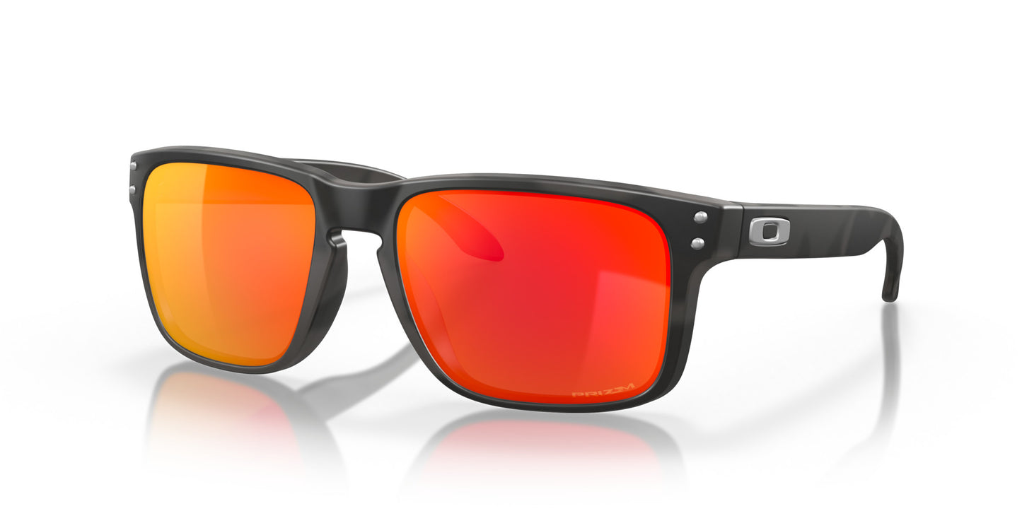 OAKLEY HOLBROOK BLACK CAMO SUNGLASSES w/PRIZM RUBY