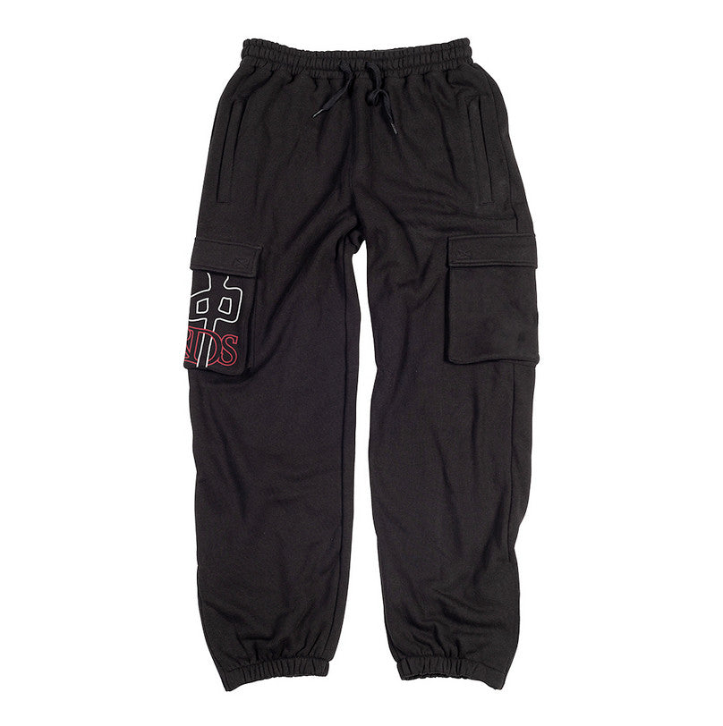 RDS MENS OG OUTLINE CARGO SWEATPANTS FA23 BLACK/WHITE/RED