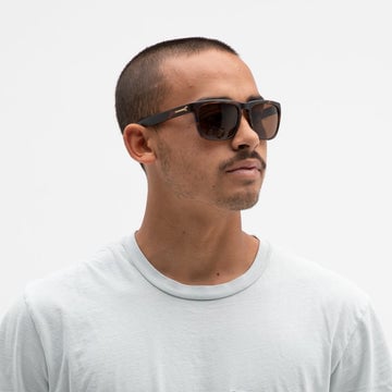 ELECTRIC KNOXVILLE XL MATTE TORT SUNGLASSES w/ BRNZ LENS