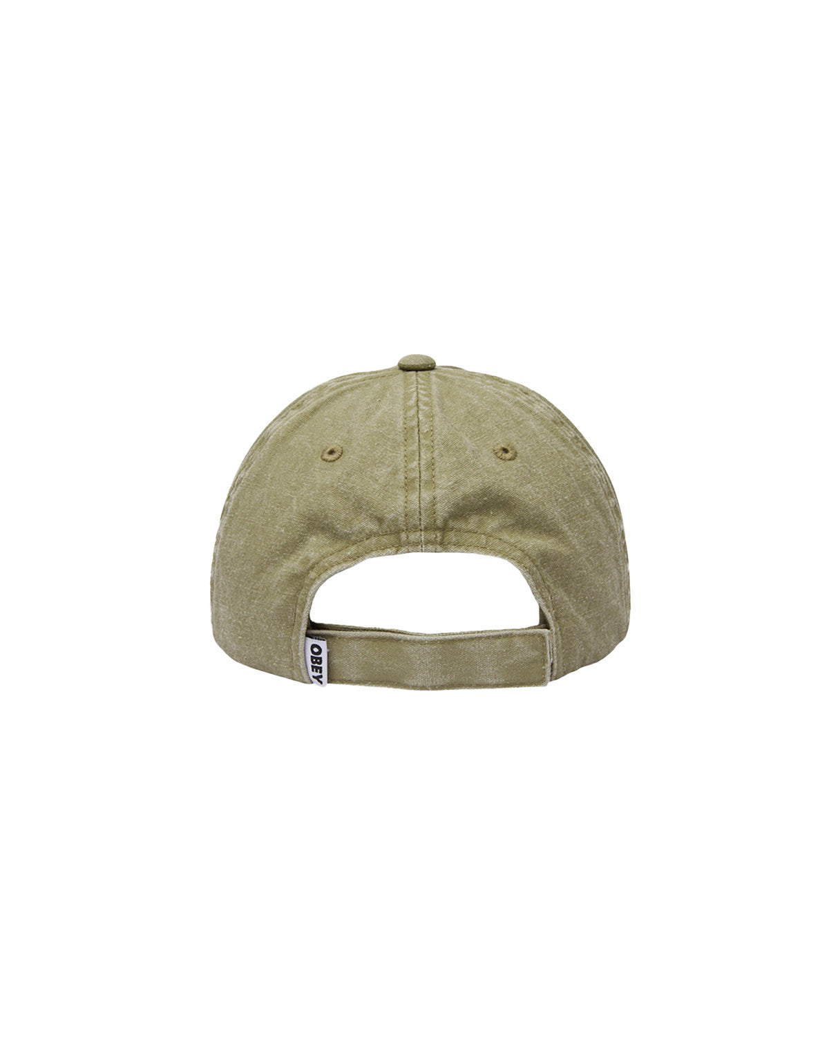 OBEY MENS ICON EYES 6 PANEL VELCRO HAT SP26 PIGMENT KHAKI