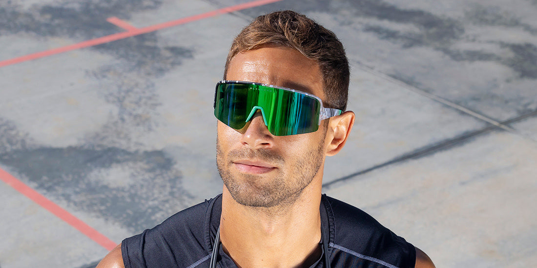 BLENDERS ECLIPSE X2 SUNGLASSES RISK TAKER w/ BLACK / GREEN POLAR