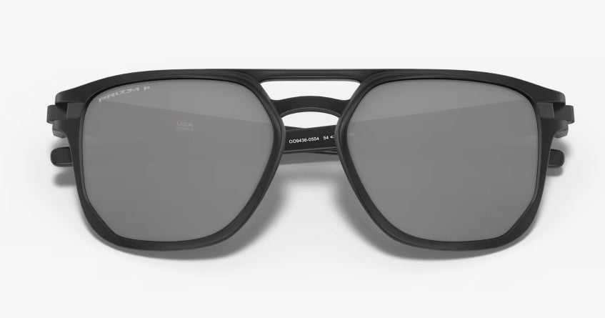 OAKLEY LATCH BETA MATTE BLK SUNGLASSES w/ PRIZM BLK PLR LENS