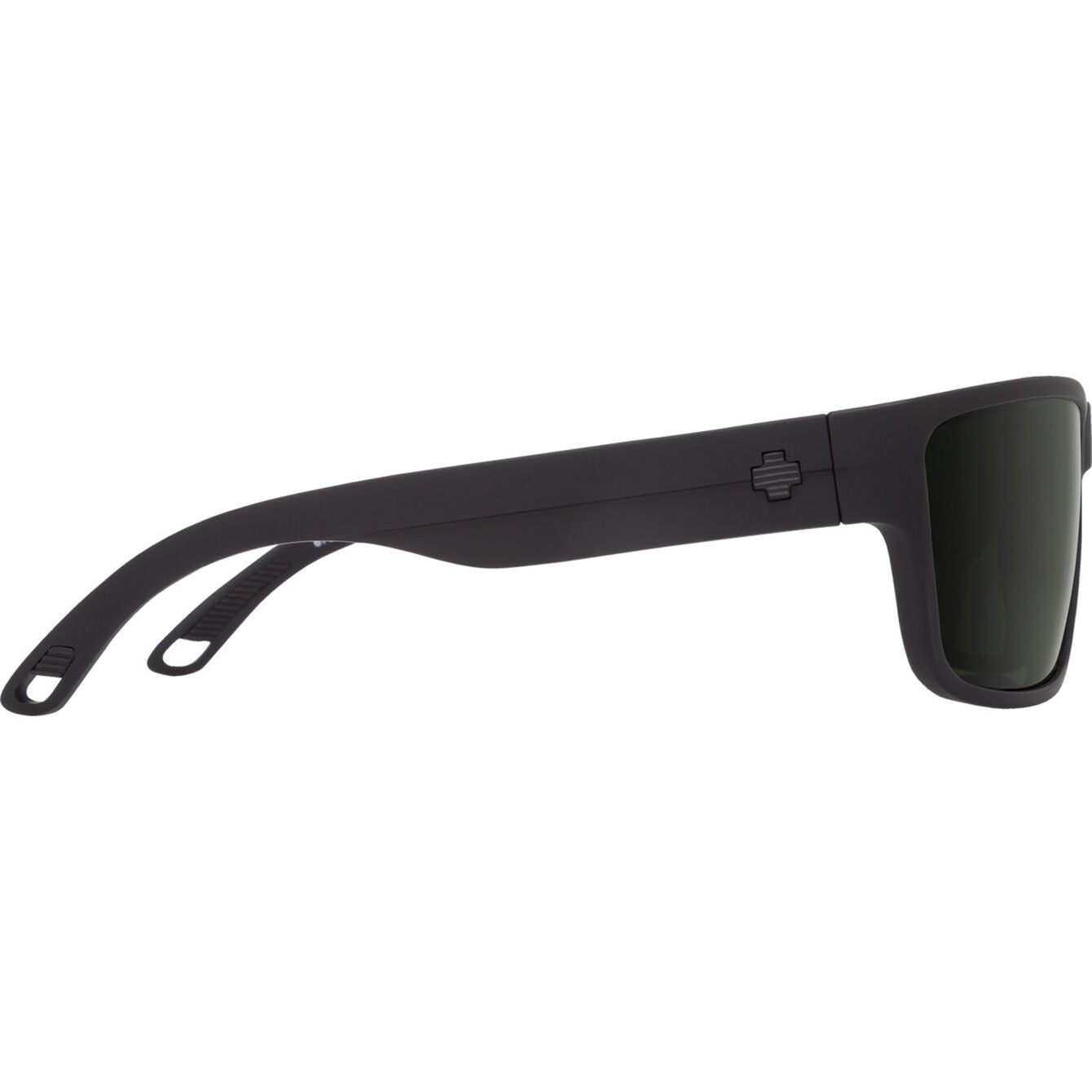 SPY ROCKY MATTE BLACK SUNGLASSES w/ HAPPY GRY GRN