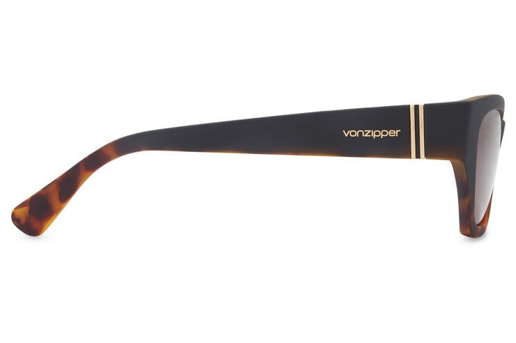 VONZIPPER STRAY NEGRA TORTUGA DE SUNGLASSES w/ BRNZ PLR LENS