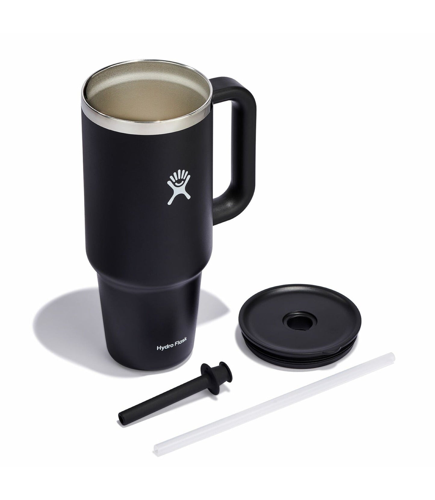 HYDRO FLASK 40OZ ALL ROUND TRAVEL TUMBLER SU25 BLACK