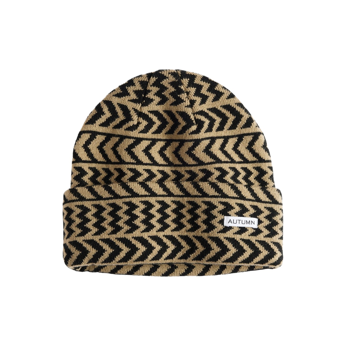 2026 AUTUMN CHEVRON BEANIE CHINCHILLA