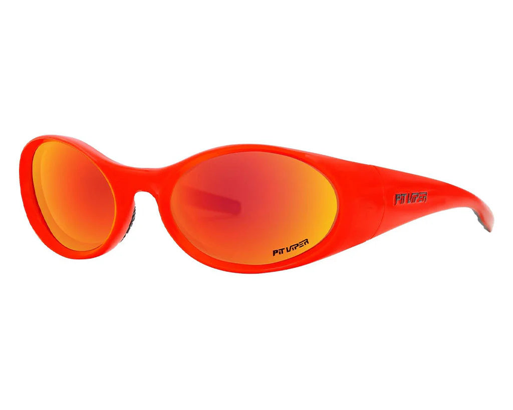PIT VIPER SLAMMER SUNGLASSES THE NACHO w/ PLR RED